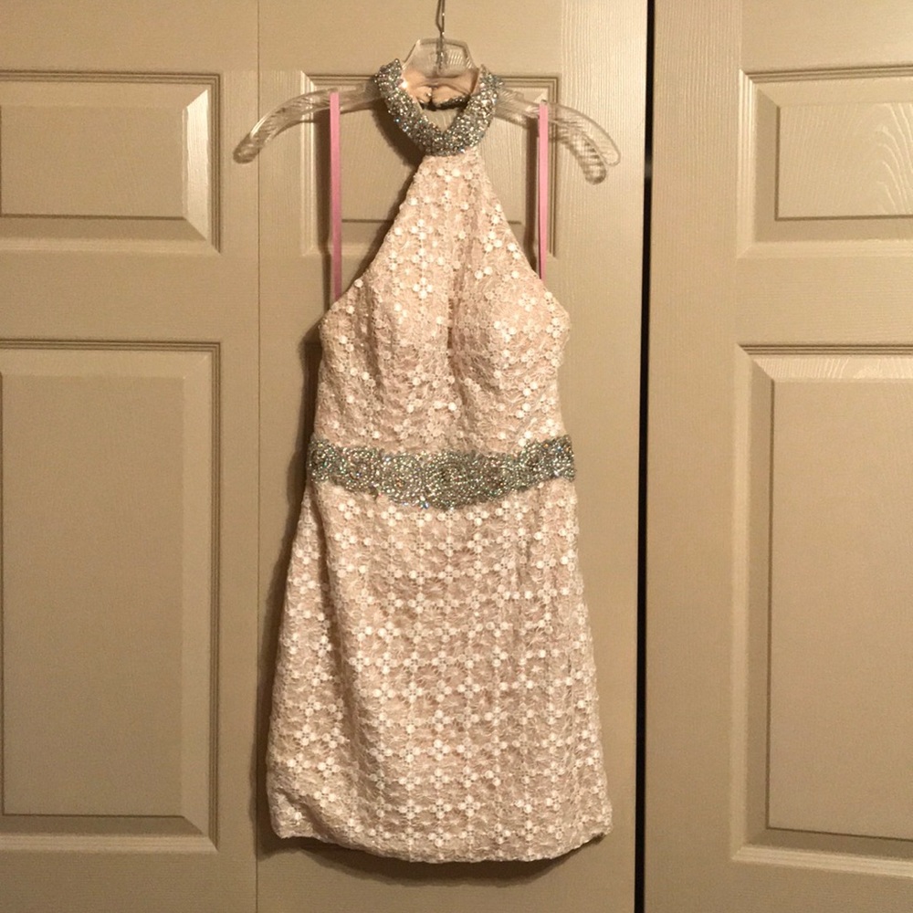 Blush Prom Short prom dress